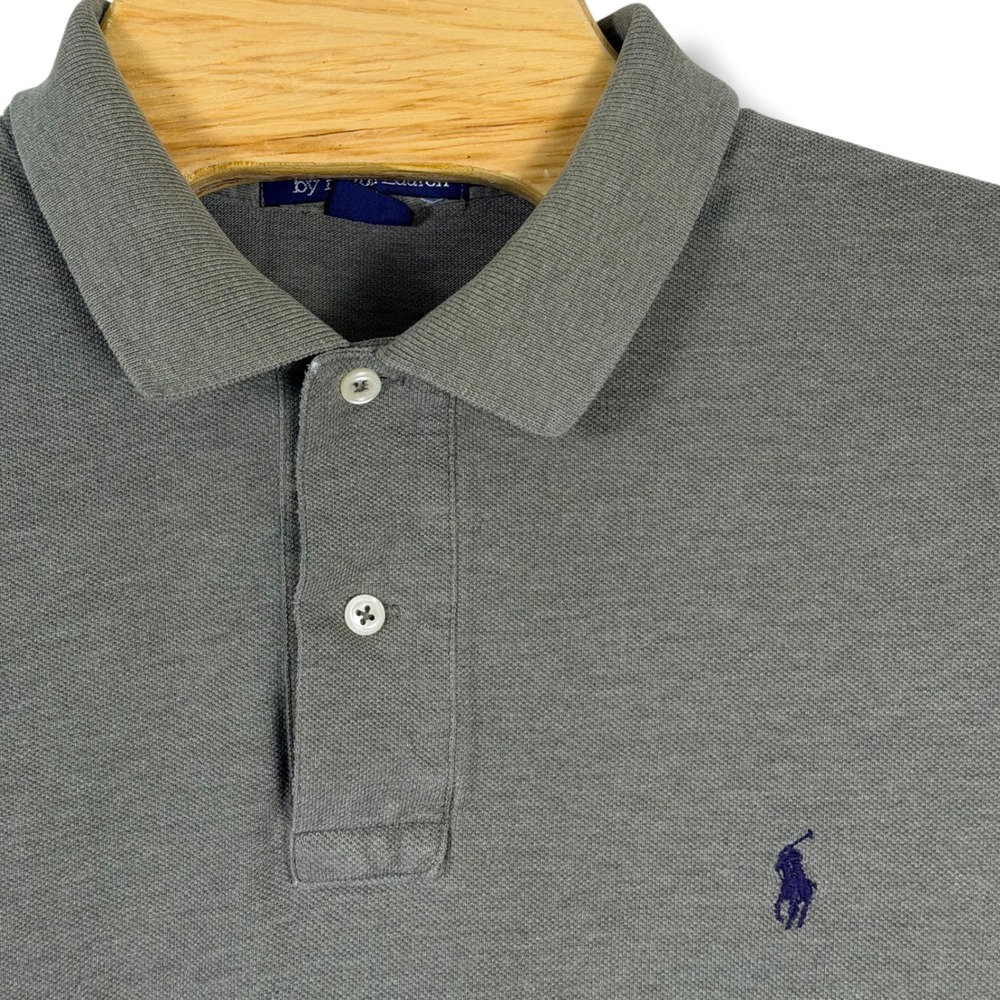 Polo Ralph Lauren Polo Shirt Men L Olive Green Classic Fit Cotton Pony Golf Prep